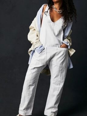 We The Free Free People Hi Roller Overalls M